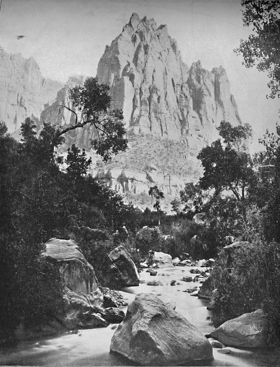 Eagle Crag，爱达荷州肖肖尼瀑布，c1897年。 作者 不明