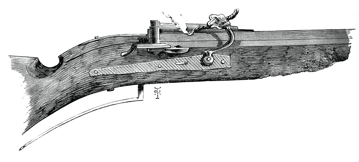 1590年，来自彭斯赫斯特（Penshurst）的早期比赛caliver，大约于1880年 作者 不明
