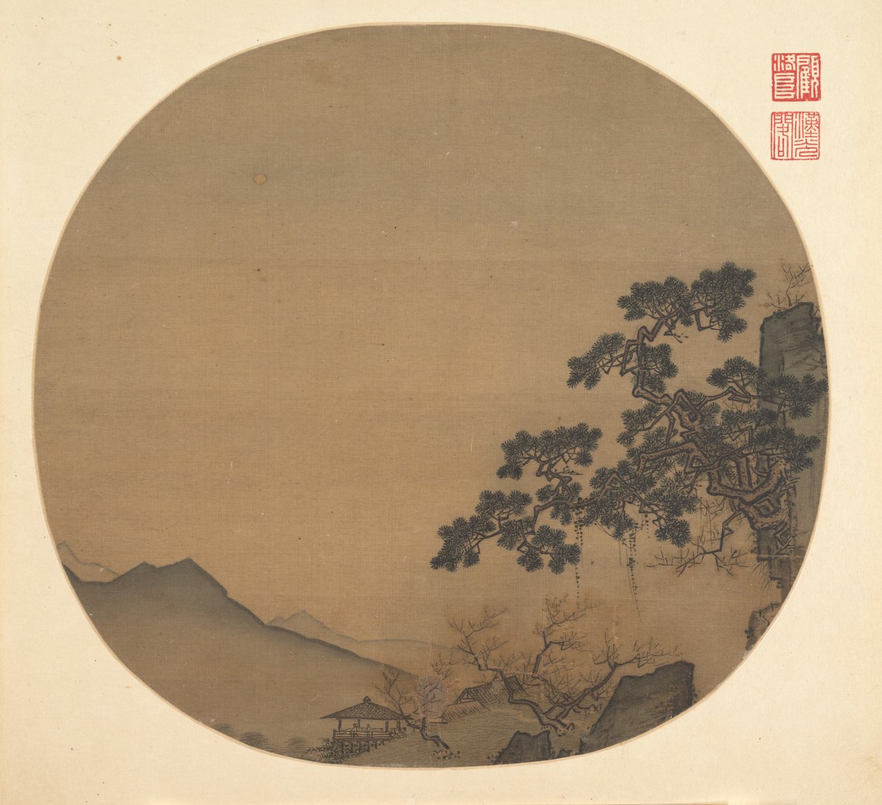 早春的风景，13世纪中期。 作者 不明