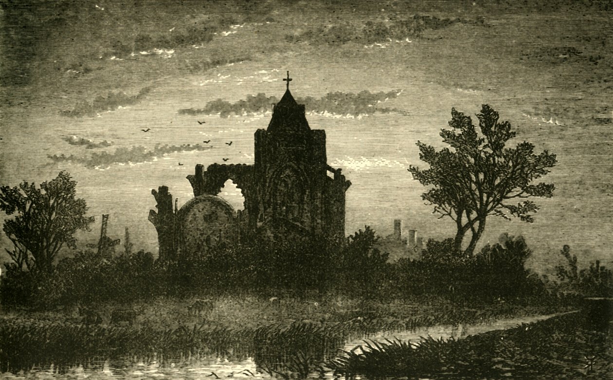 克劳兰修道院东端，1898年。 作者 不明