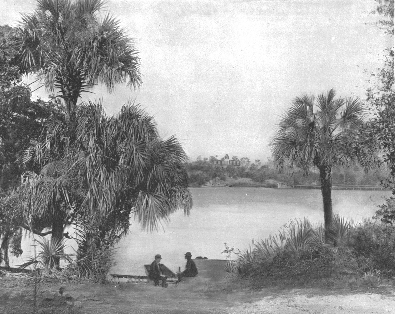Eau Gallie，美国佛罗里达州印第安河，摄于1900年。 作者 不明