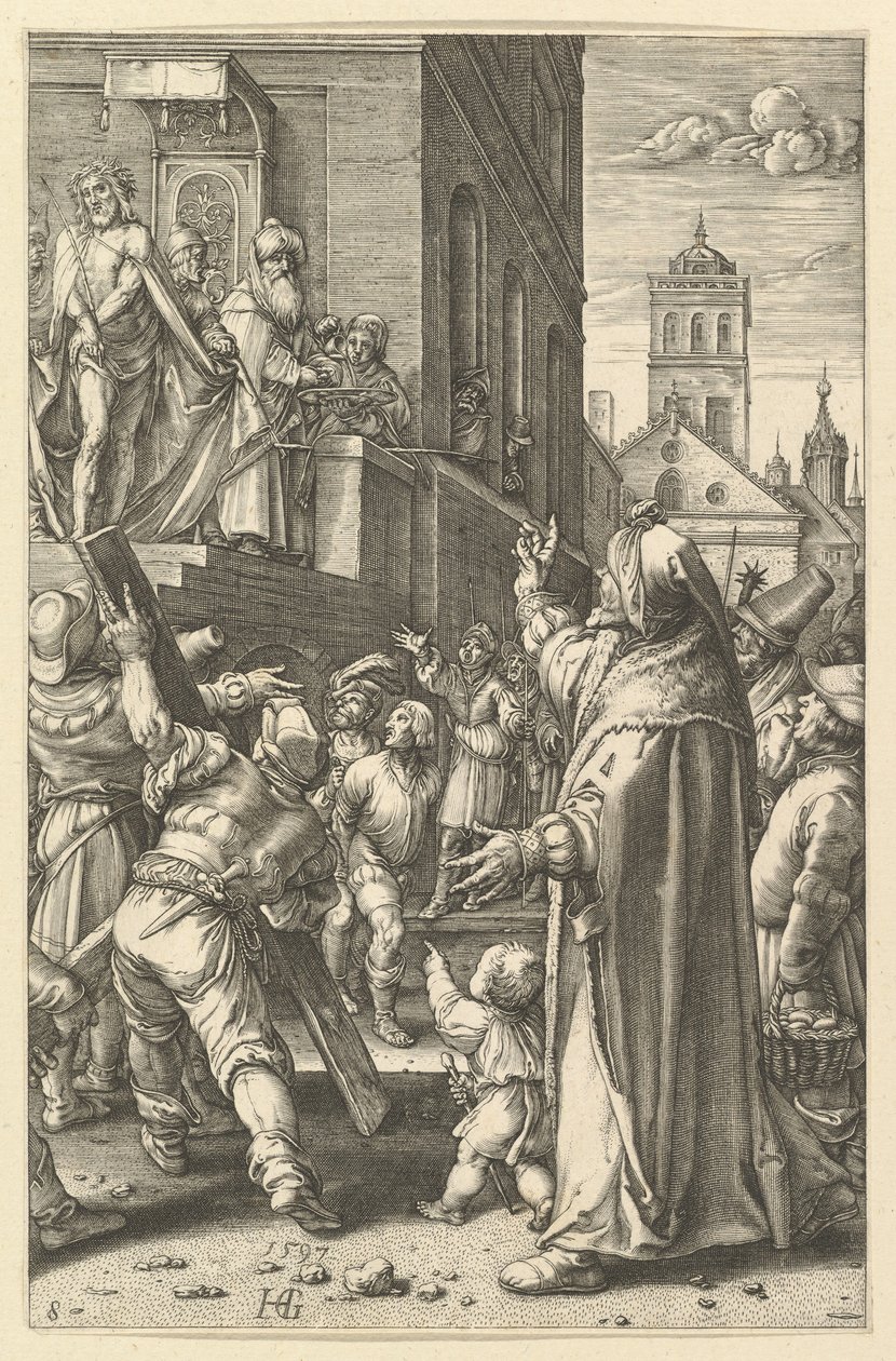 Ecce Homo，摘自《基督受难记》。 1598-1617。 作者 不明