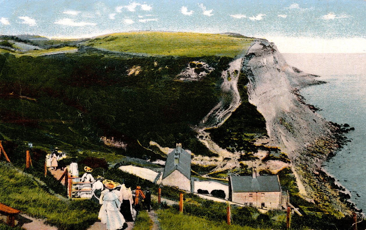 Ecclesbourne Cliff，东萨塞克斯郡黑斯廷斯，二十世纪初 作者 不明