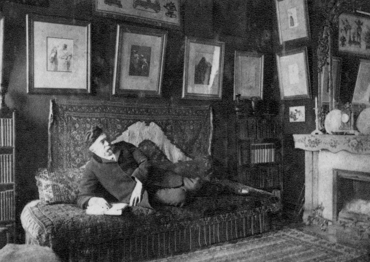 Edmond de Goncourt，法国作家，1891年 作者 不明