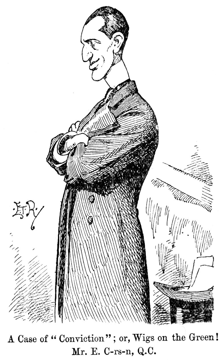爱德华·卡森（Edward Carson），爱尔兰裔英国政治家和法学家，1898年 作者 不明