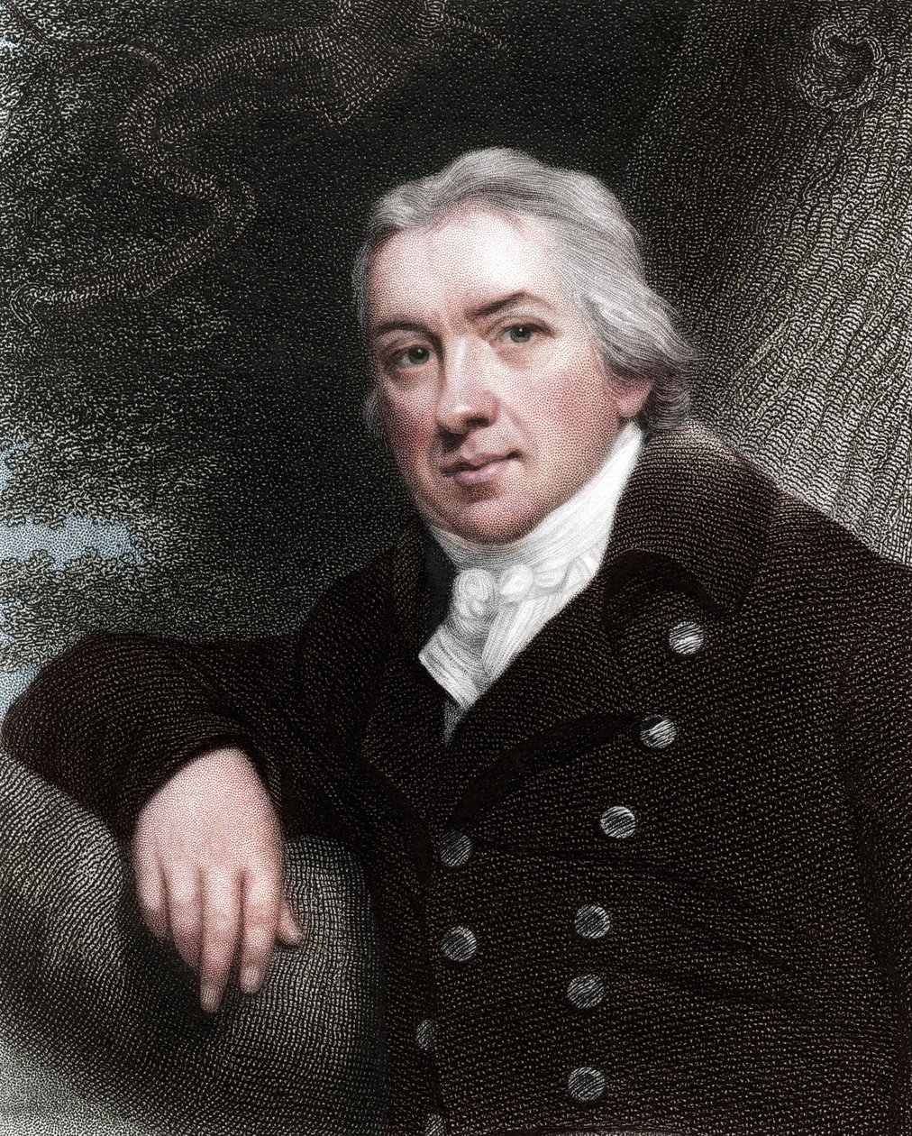 爱德华·詹纳（Edward Jenner），英国医师，1837年。 作者 不明