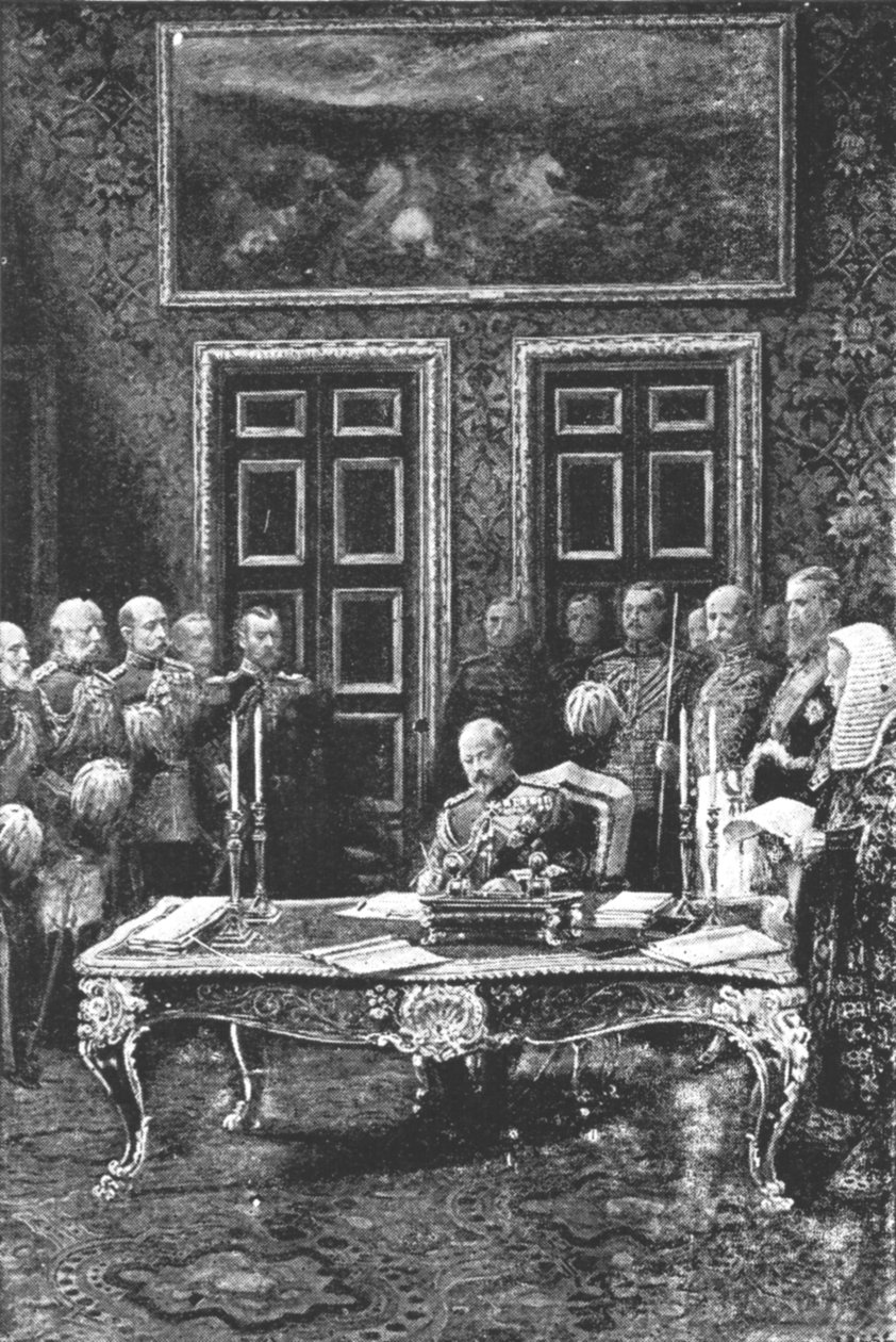 1901年1月24日，爱德华七世（Edward VII）执行他的第一项国家行为。 作者 不明