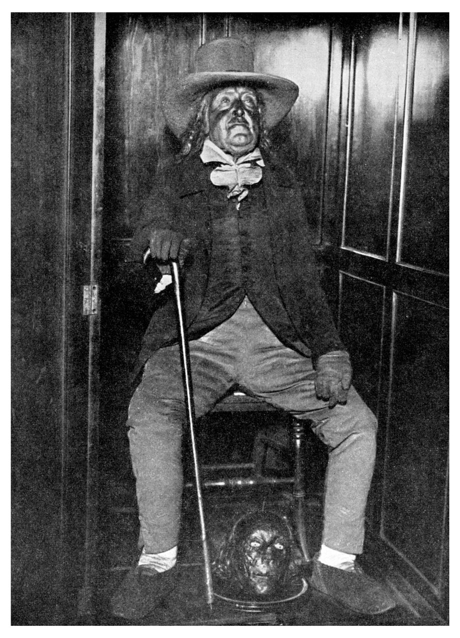 杰里米·边沁（Jeremy Bentham）的肖像，他的防腐头目，伦敦大学学院，1956年 作者 不明