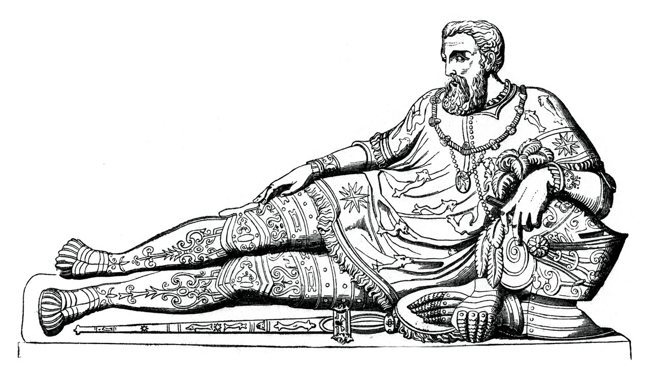 Philippe de Chabot雕像，法国海军上将，约1870年，1870年 作者 不明