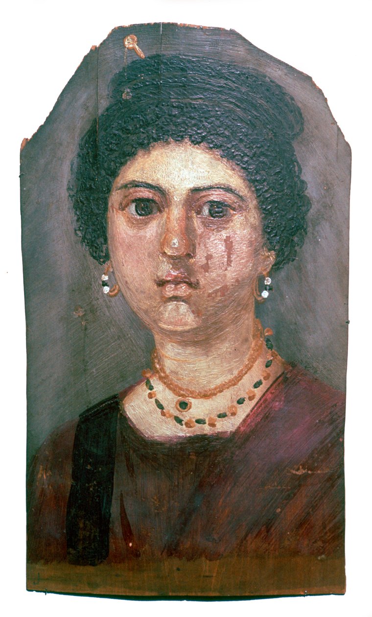 埃及女士蜡像，2世纪 作者 不明