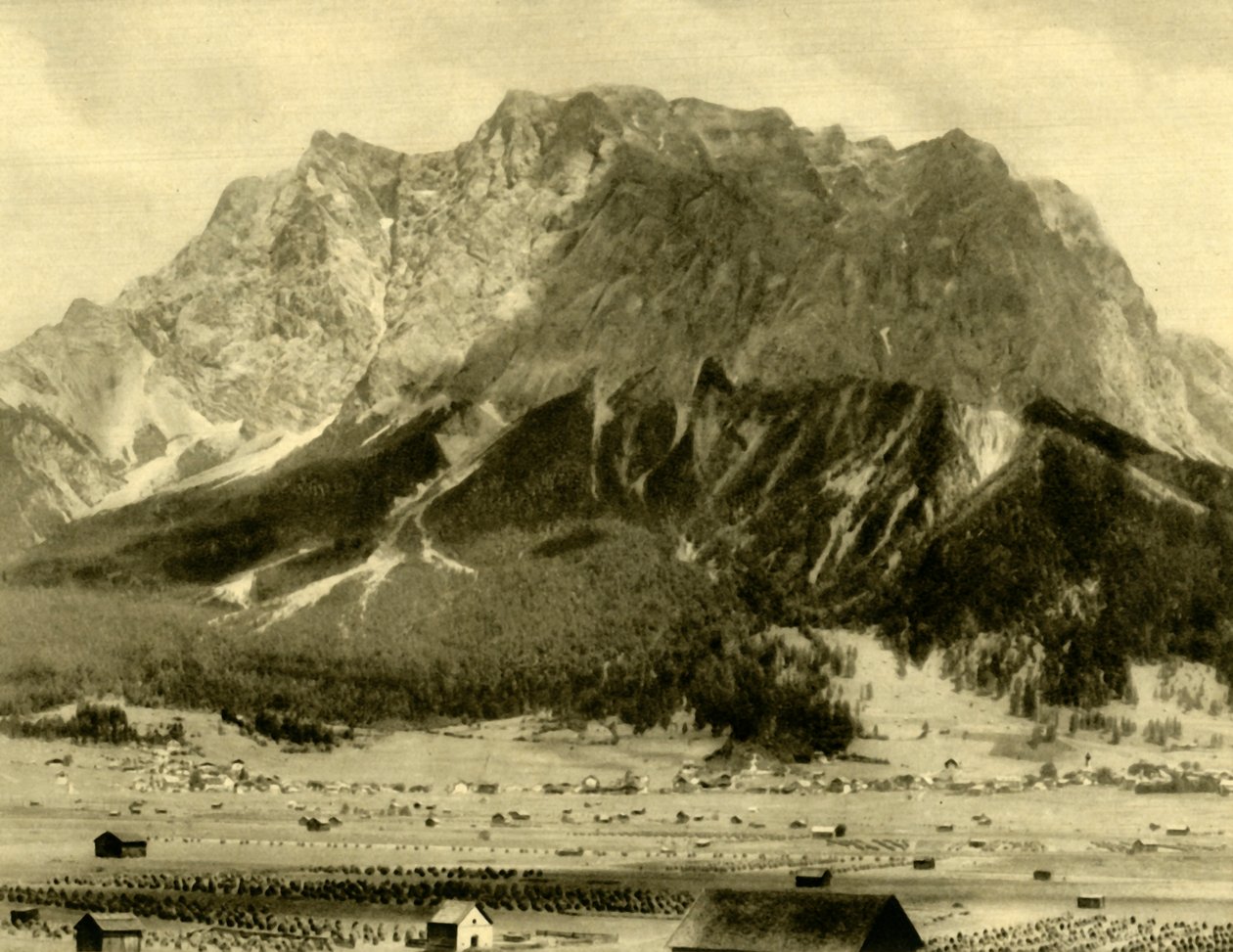 埃尔瓦尔德和Wetterstein山脉，奥地利蒂罗尔，摄于1935年。 作者 不明