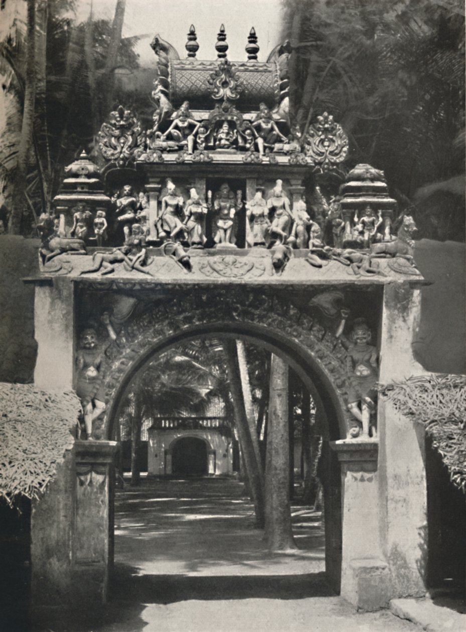 锡兰的印度教寺庙入口，1926年 作者 不明
