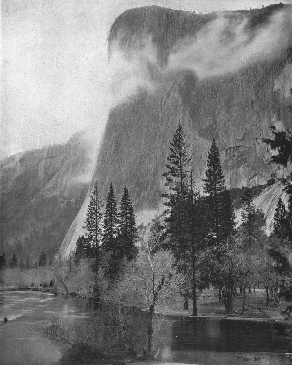 美国加利福尼亚州优胜美地的El Capitan，约建于1900年。 作者 不明