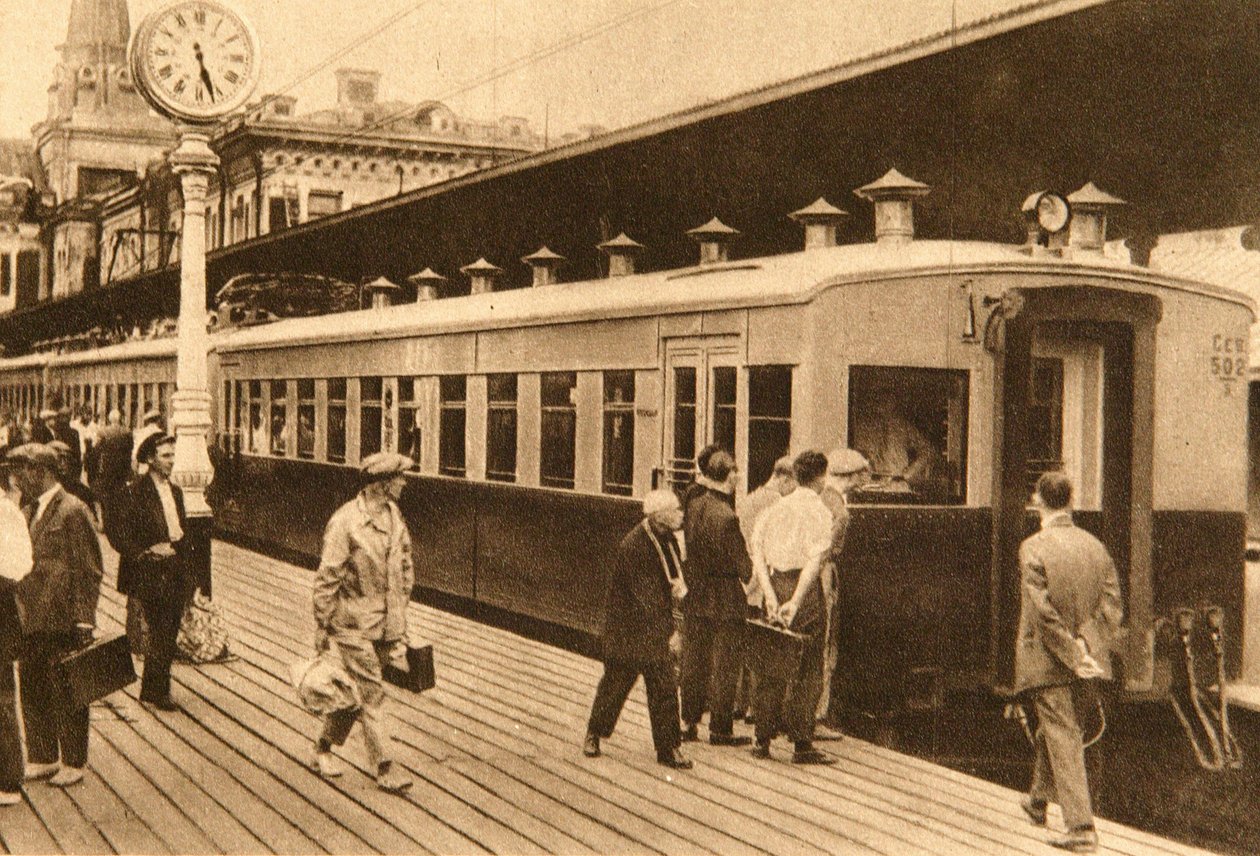电动多单元火车，苏联莫斯科，1920年代 作者 不明