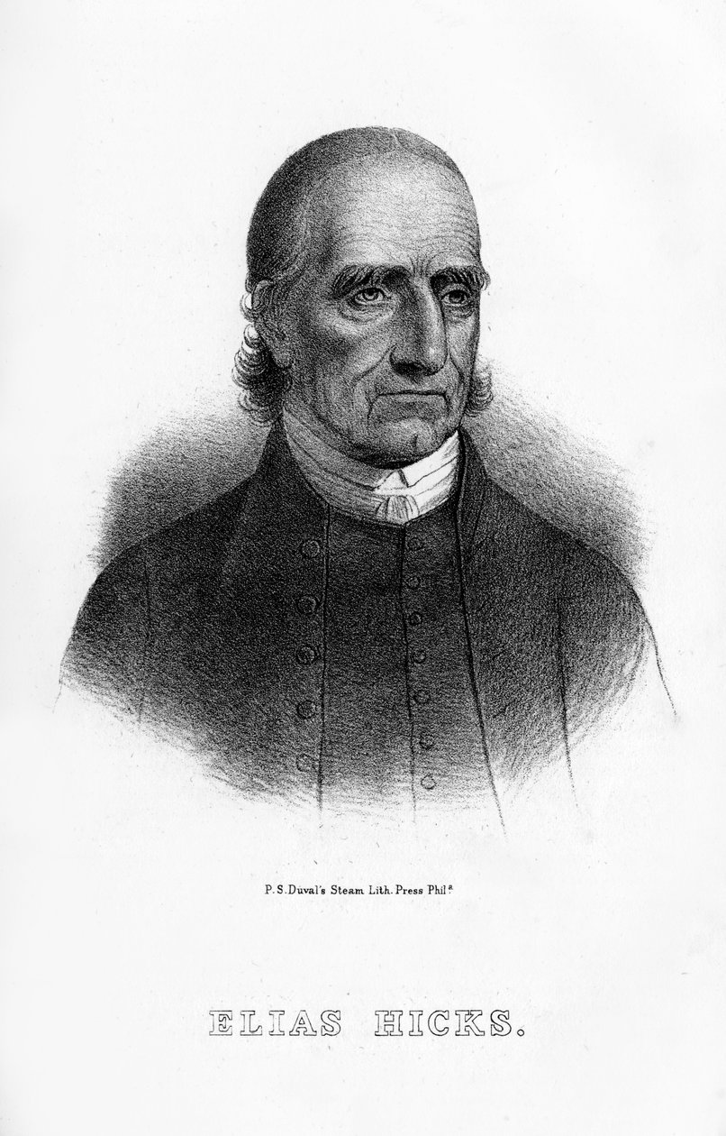 埃利亚斯·希克斯（Elias Hicks），美国传教士，1854年 作者 不明