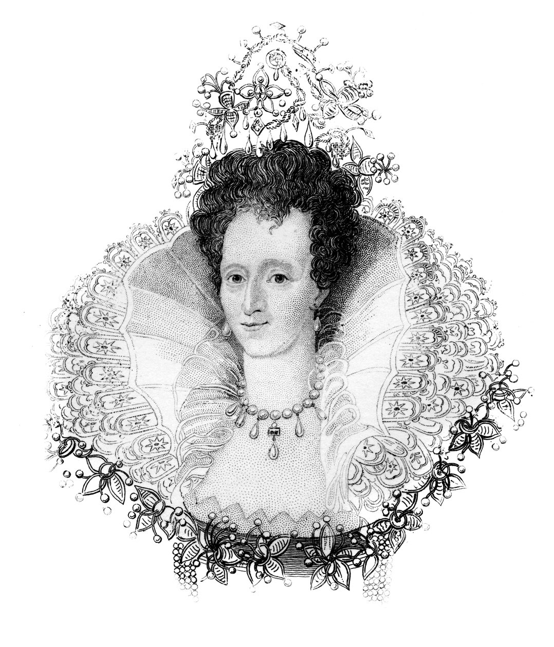 伊丽莎白一世（Elizabeth I），英格兰女王，约1850年 作者 不明