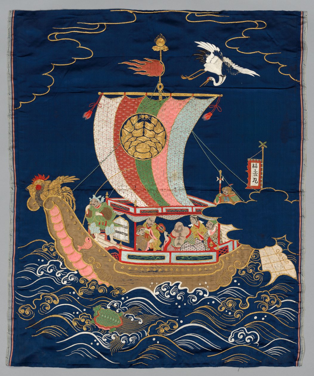 1800年代末至1900年代初刺绣的Fukusa。 作者 不明