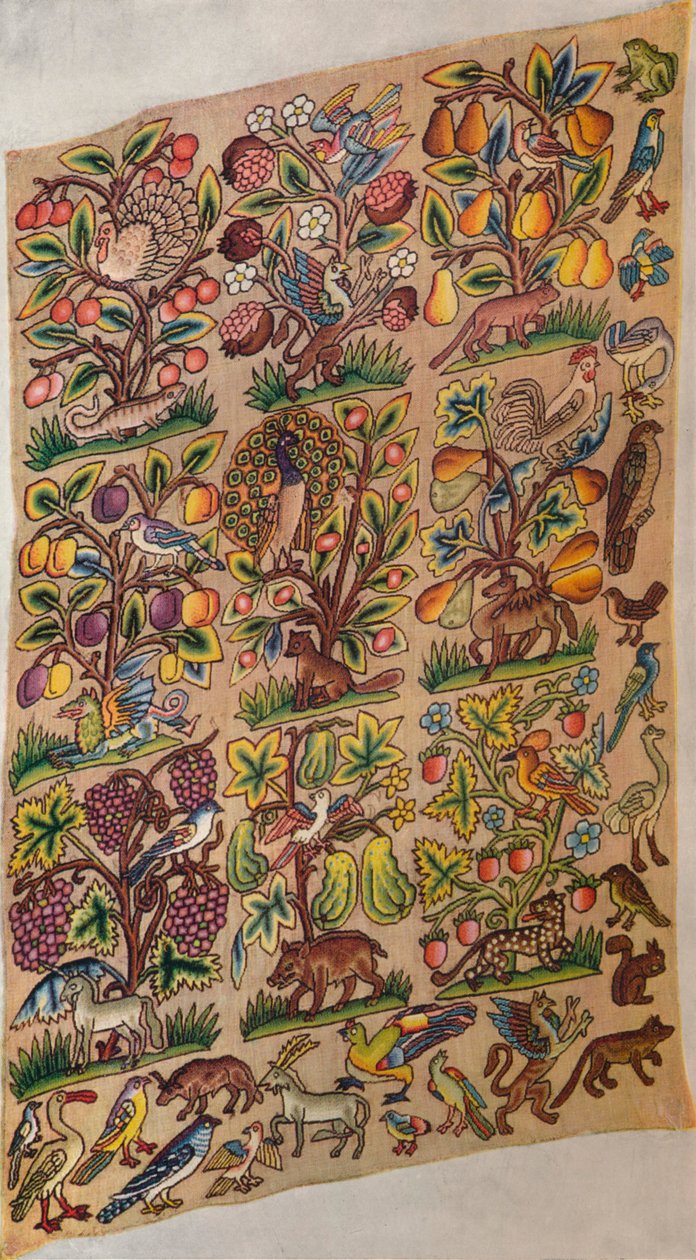 绣花板，c1600，1929年 作者 不明