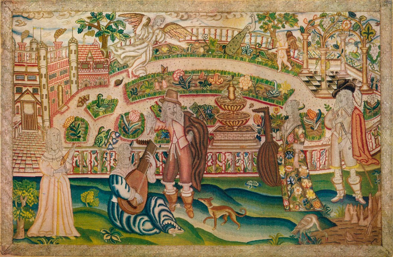 刺绣画，十七世纪，1929年 作者 不明