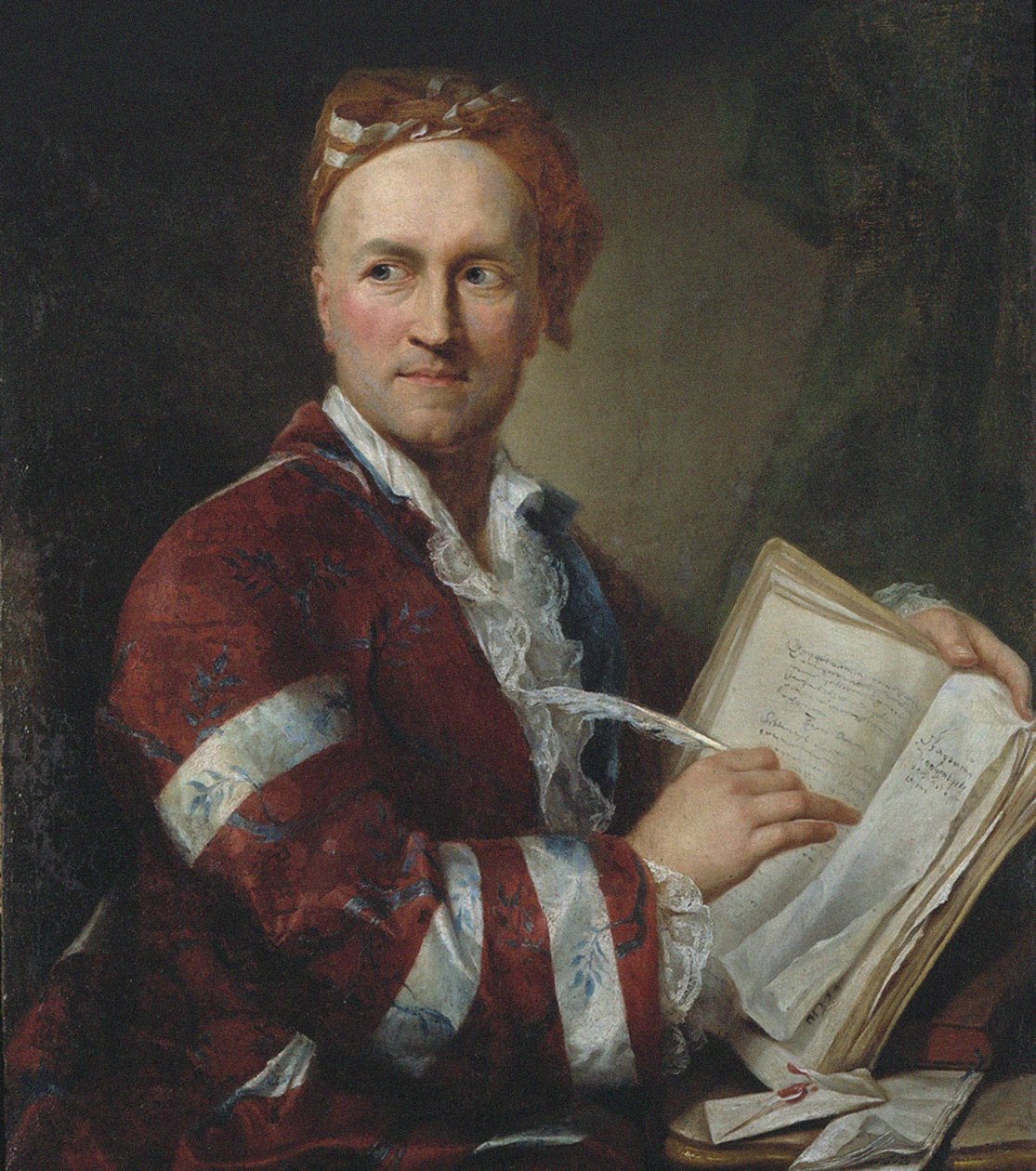 Emer de Vattel纳沙泰尔学者肖像，约1760年。 作者 不明