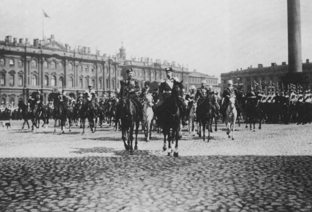 奥地利皇帝弗朗茨·约瑟夫一世对俄罗斯圣彼得堡进行国事访问，1897年 作者 不明