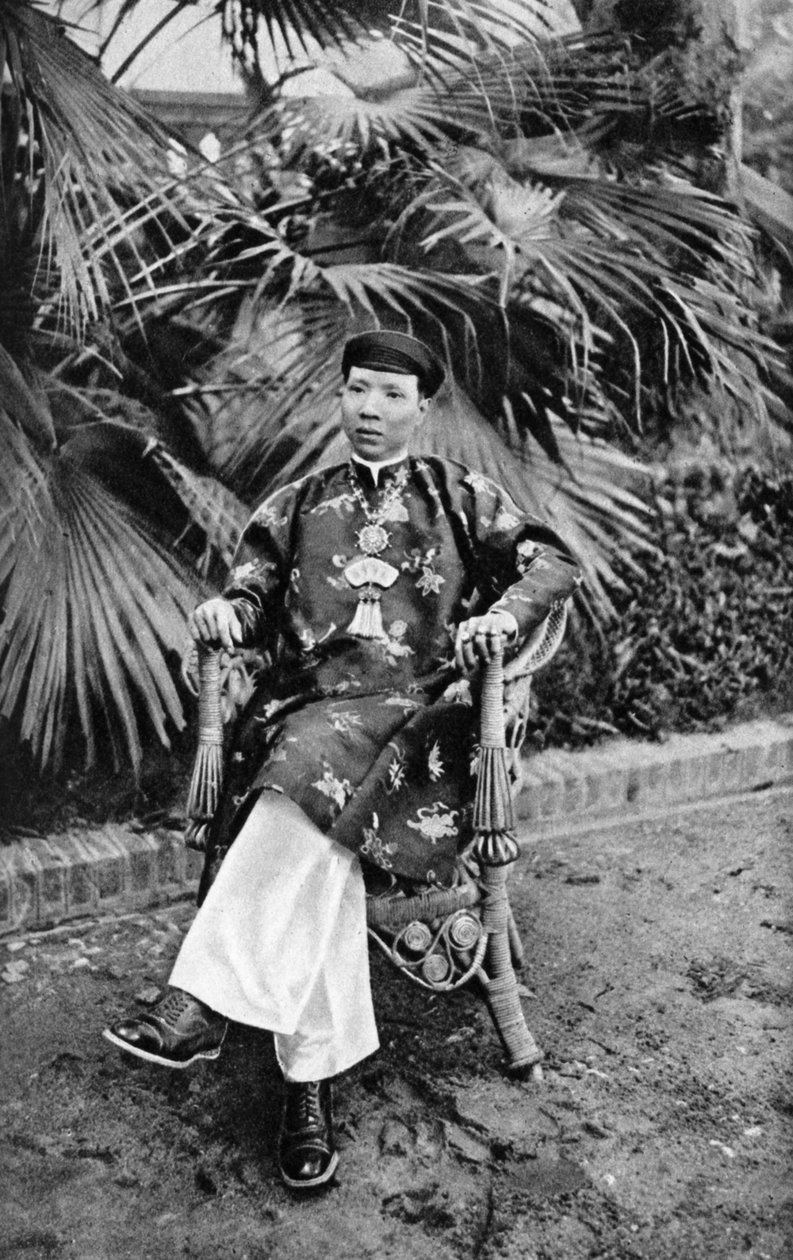 启定皇帝1885-1925年，阮朝第12个皇帝，越南安南，1922年 作者 不明