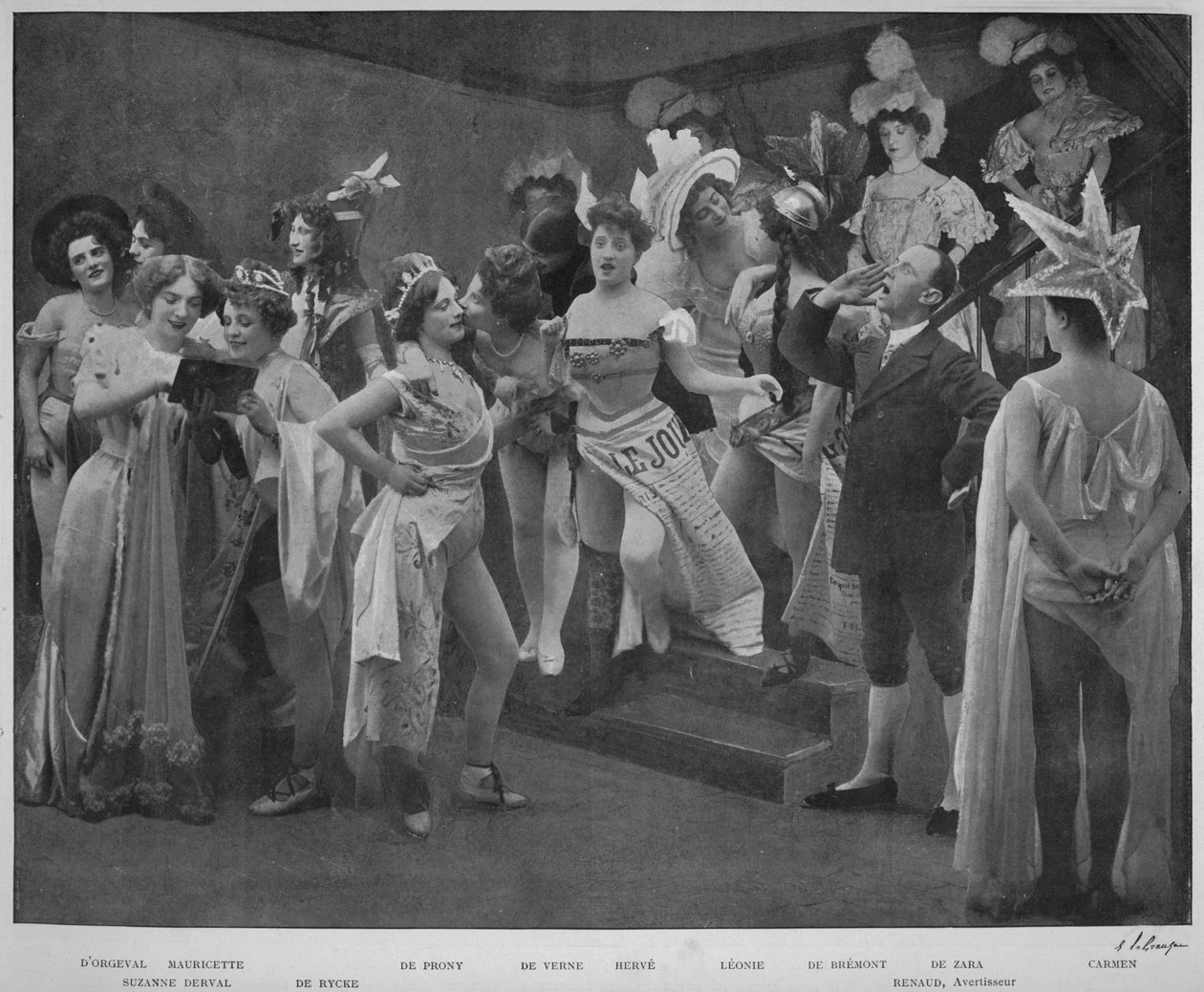 En Scene Pour Le Trois！，1900年 作者 不明
