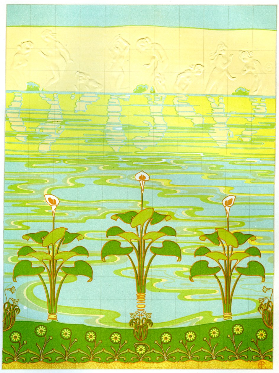搪瓷浴室瓷砖，1898年 作者 不明