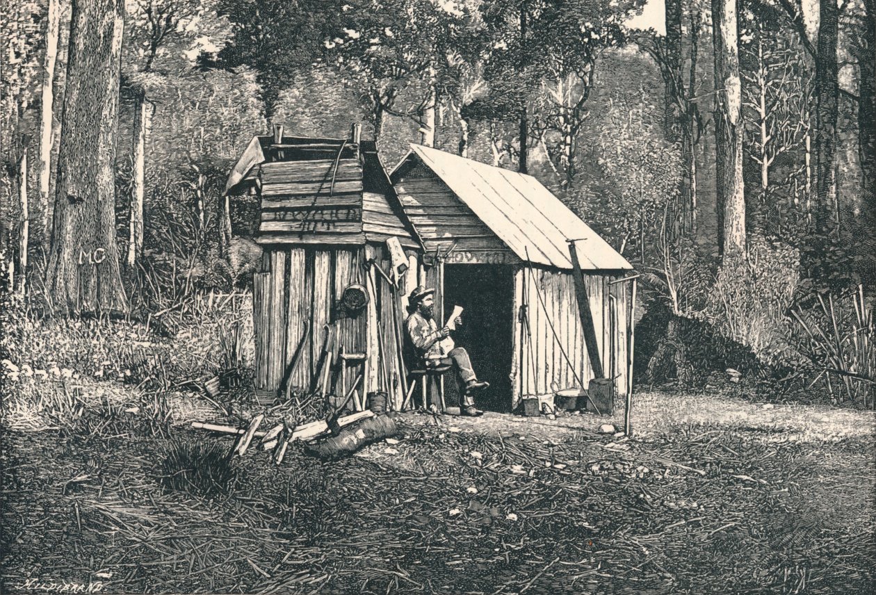 1896年澳大利亚Squ屋营地 作者 不明