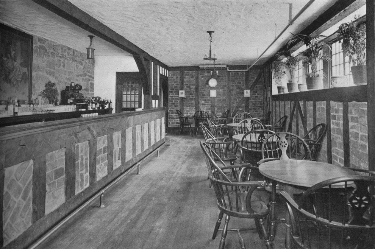 地下室的英式酒吧，皇家百慕大酒店，汉密尔顿，百慕大，1924年 作者 不明