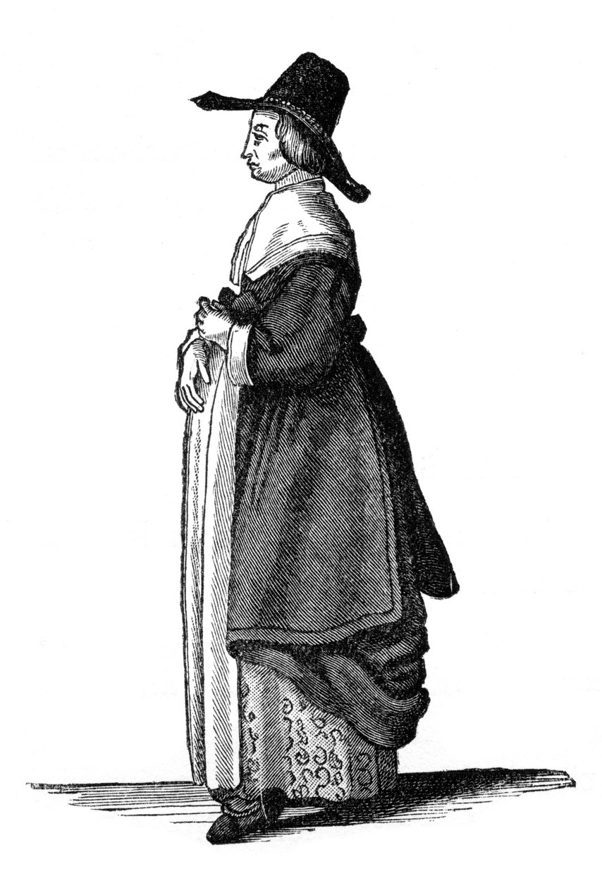 英国商人妻子，1649年，1910年 作者 不明