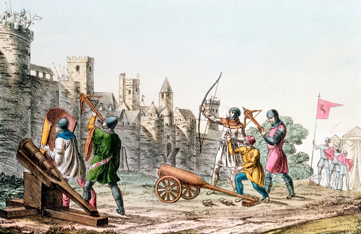 百年战争，1337-1453 c1830年，英国军队进攻法国小镇 作者 不明