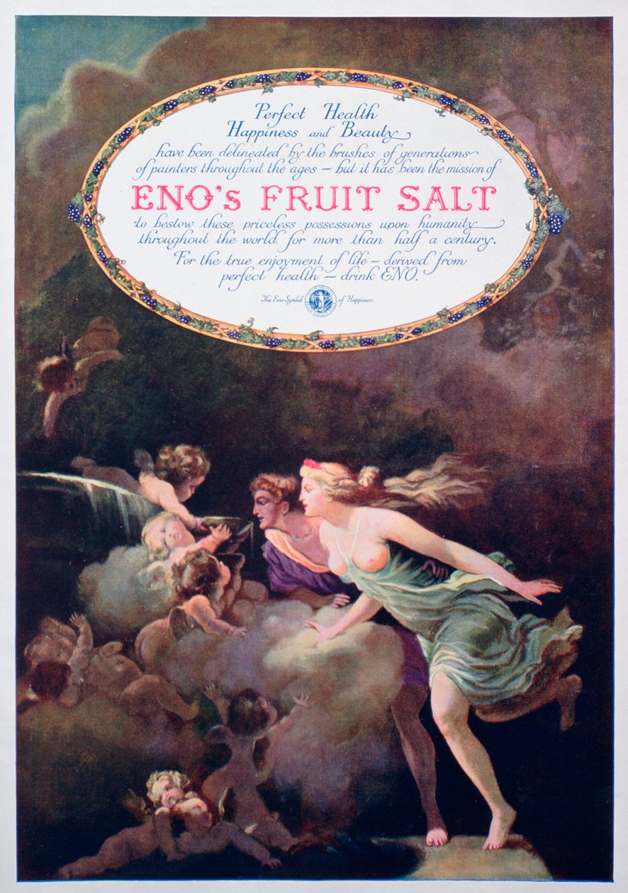 Enos水果盐广告，1920年 作者 不明