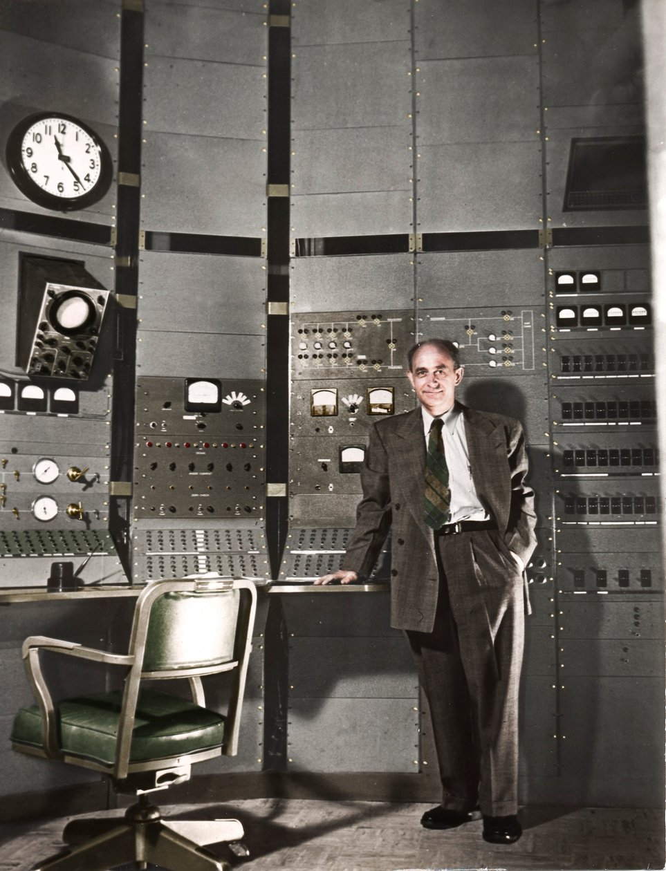 恩里科·费米（Enrico Fermi），意大利裔美国核物理学家，c1942 作者 不明