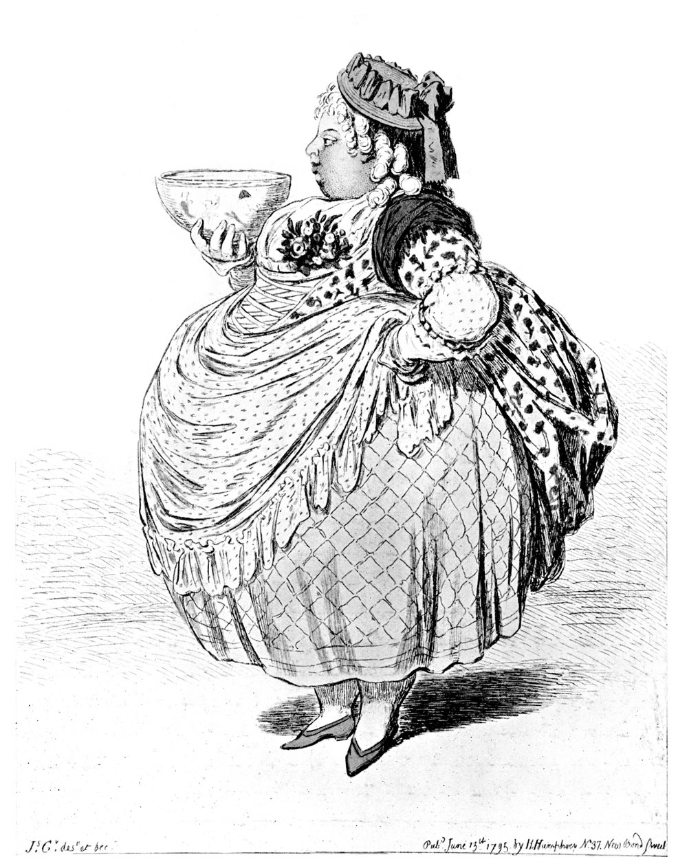 带着奶油碗进入考斯利普（Cowslip），1795年 作者 不明