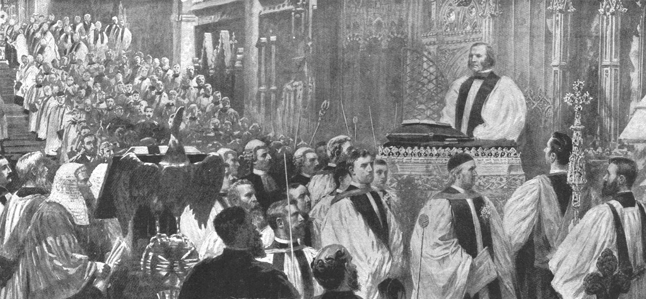 1897年1月8日，在1897年1月8日在坎特伯雷大教堂大主教的坦普尔博士即位。 作者 不明