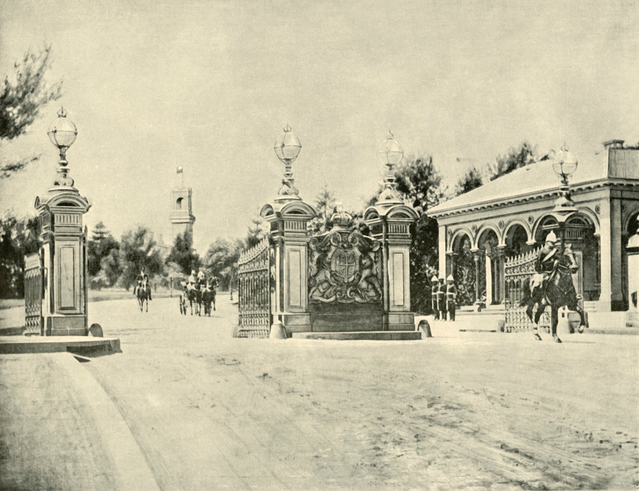 1901年，进入墨尔本政府大楼。 作者 不明