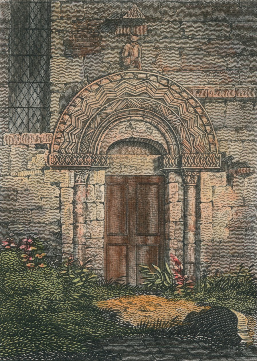 帕特里克斯堡教堂（Patricksbourne Church）入口，1817年。 作者 不明