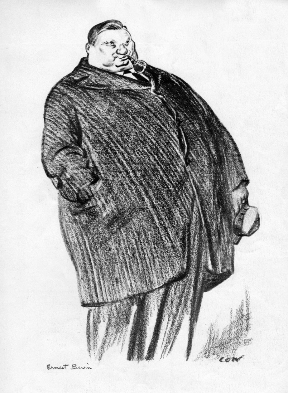 欧内斯特·贝文（Ernest Bevin），英国劳工政治家，1933年 作者 不明