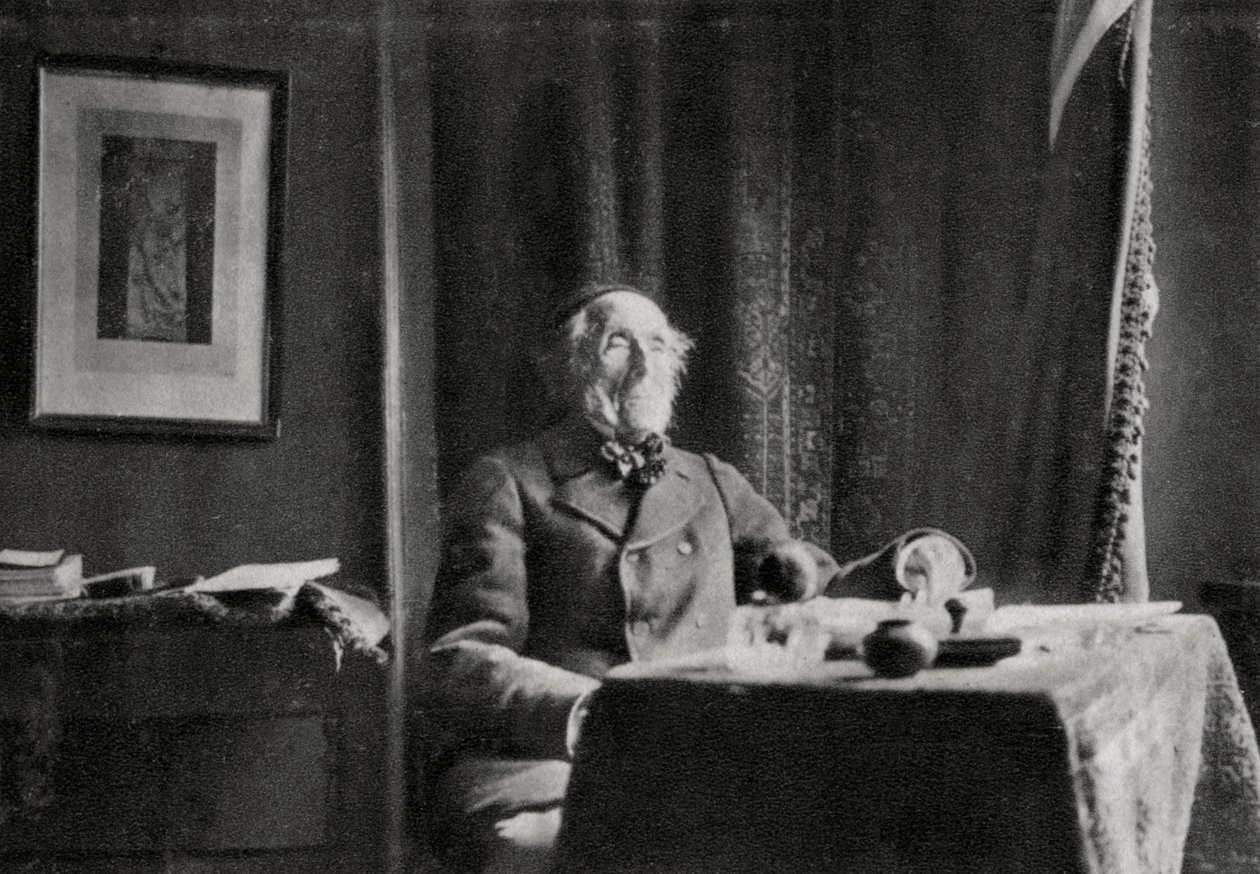 法国戏剧家欧内斯特·莱格夫（Ernest Legouve），1887年 作者 不明