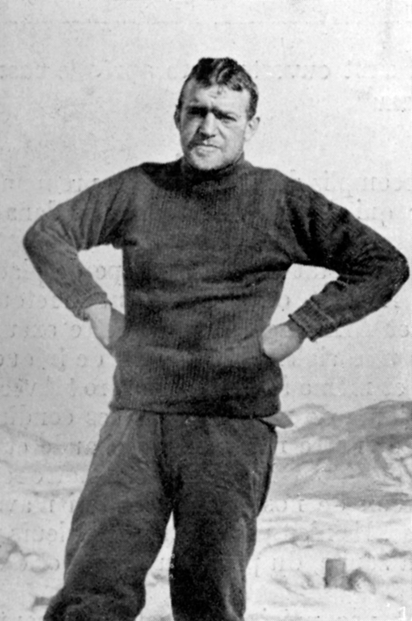 欧内斯特·沙克尔顿（Ernest Shackleton），英国探险家，南极洲，1909年 作者 不明