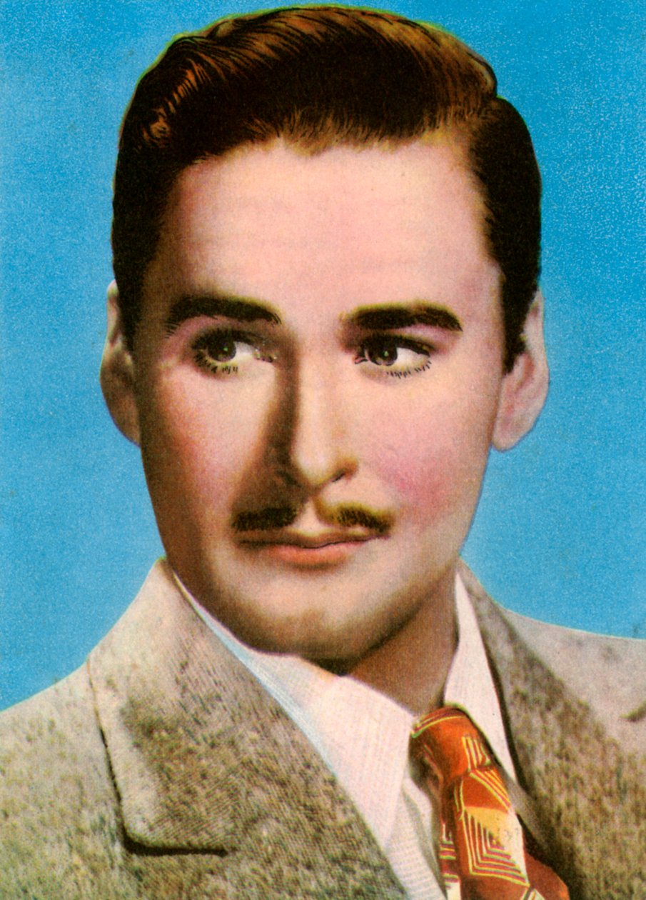 埃罗尔·弗林（Errol Flynn）1909-1959，美国电影演员，1940年代 作者 不明