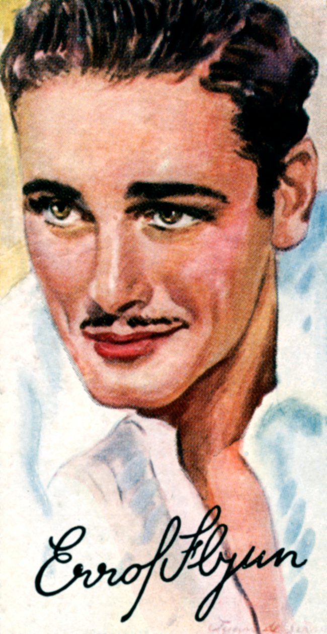 Errol Leslie Thomson Flynn，1909-1959，澳大利亚电影演员，二十世纪 作者 不明