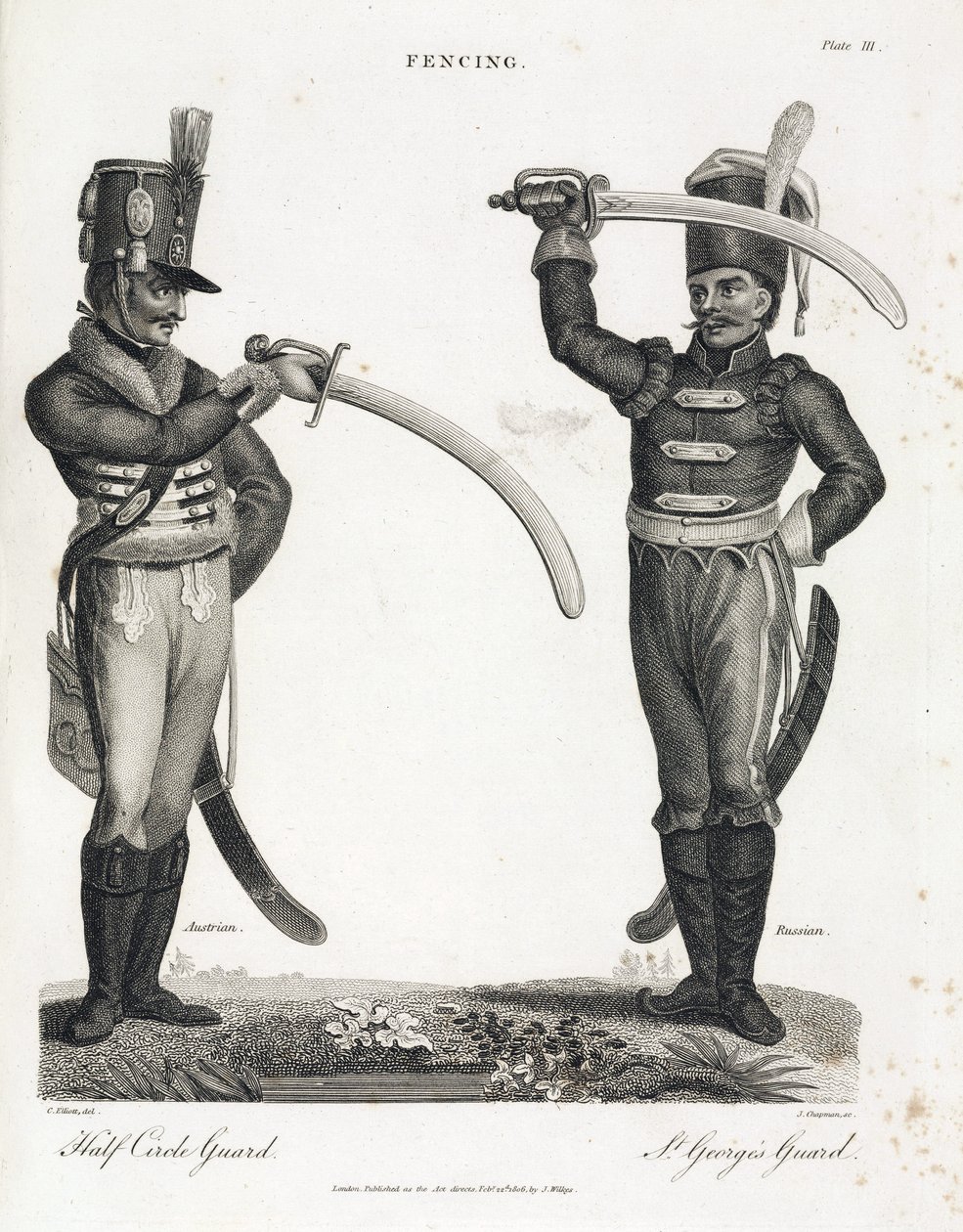 Escrime: demi garde circulaire et Gardre de Saint Georges 作者 不明