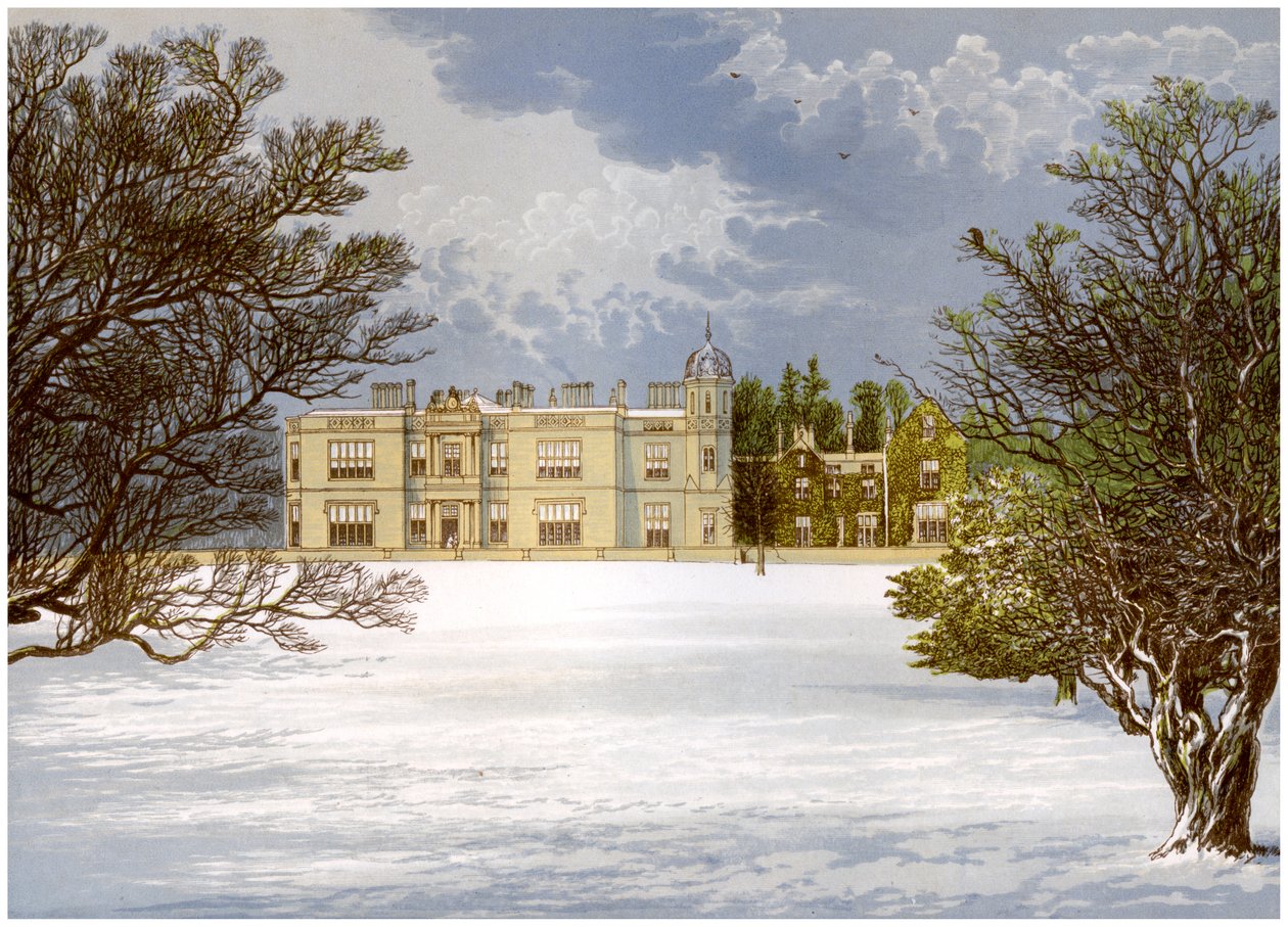 约克郡埃什顿·霍尔（Eshton Hall），男爵威尔逊（Baronet Wilson）的住所，大约1880年 作者 不明