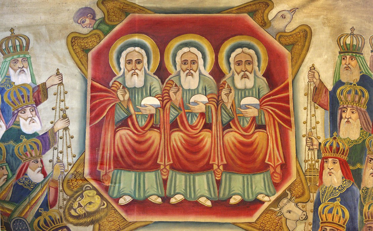 Ethiopian coptic icon at the Holy Sepulcher, Jerusalem, Israel 作者 不明