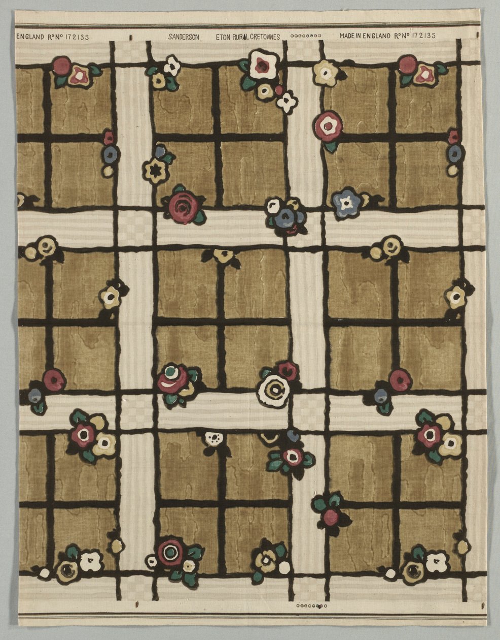19世纪晚期，伊顿乡村（Eton Rural）Cretonne号172135。 作者 不明