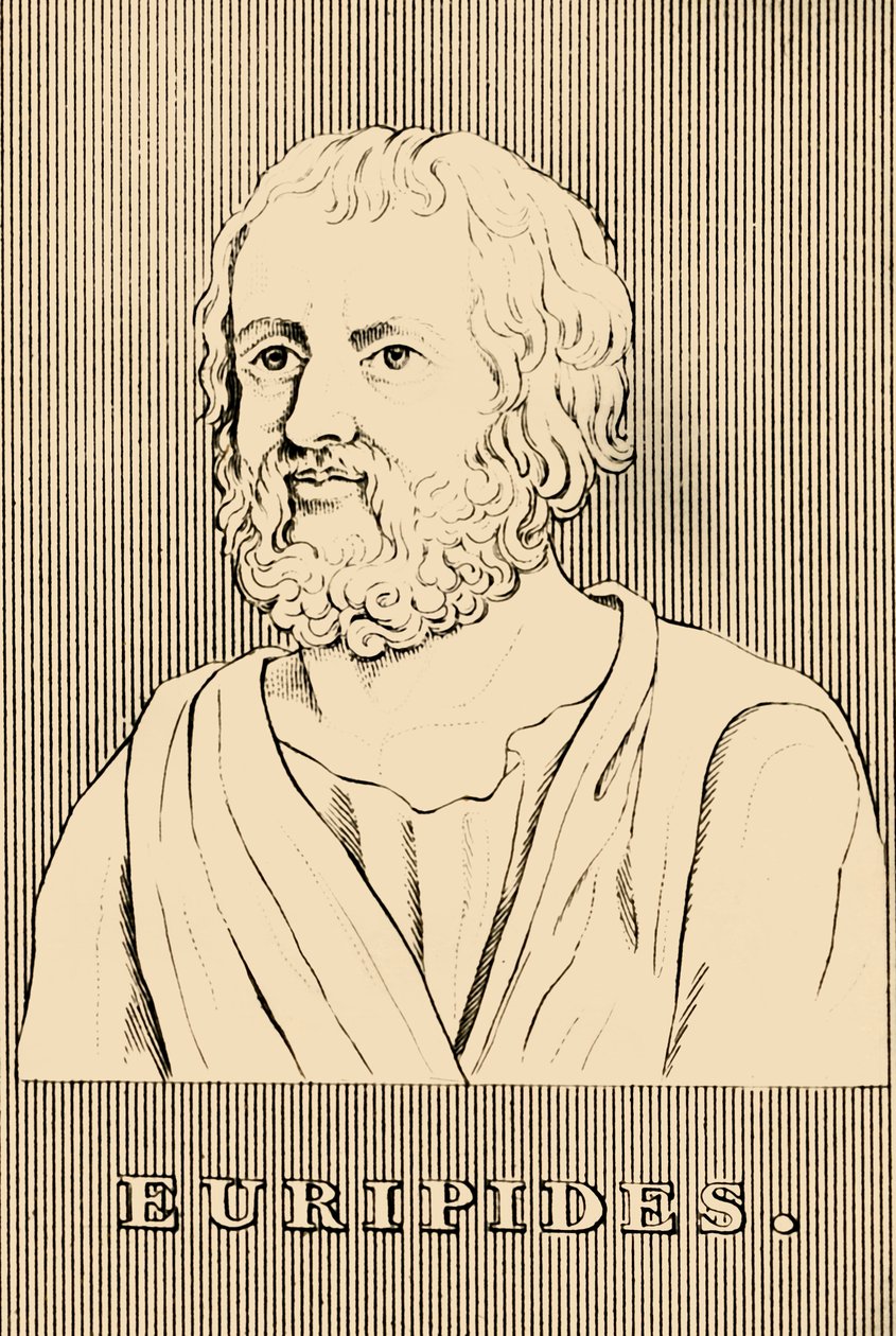 欧里庇得斯（Euripides），约公元前480-406年，1830年。 作者 不明
