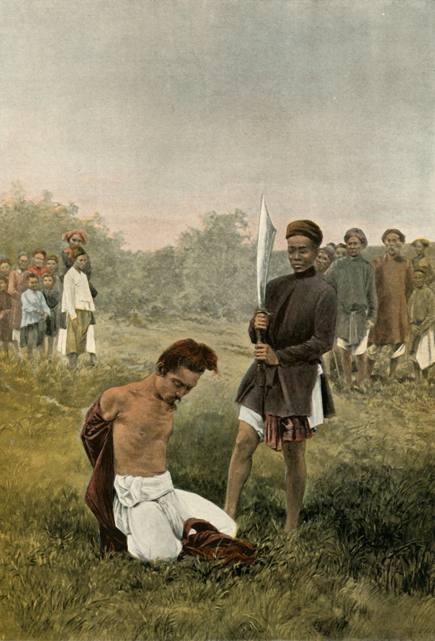 死刑执行死刑，1900年。 作者 不明