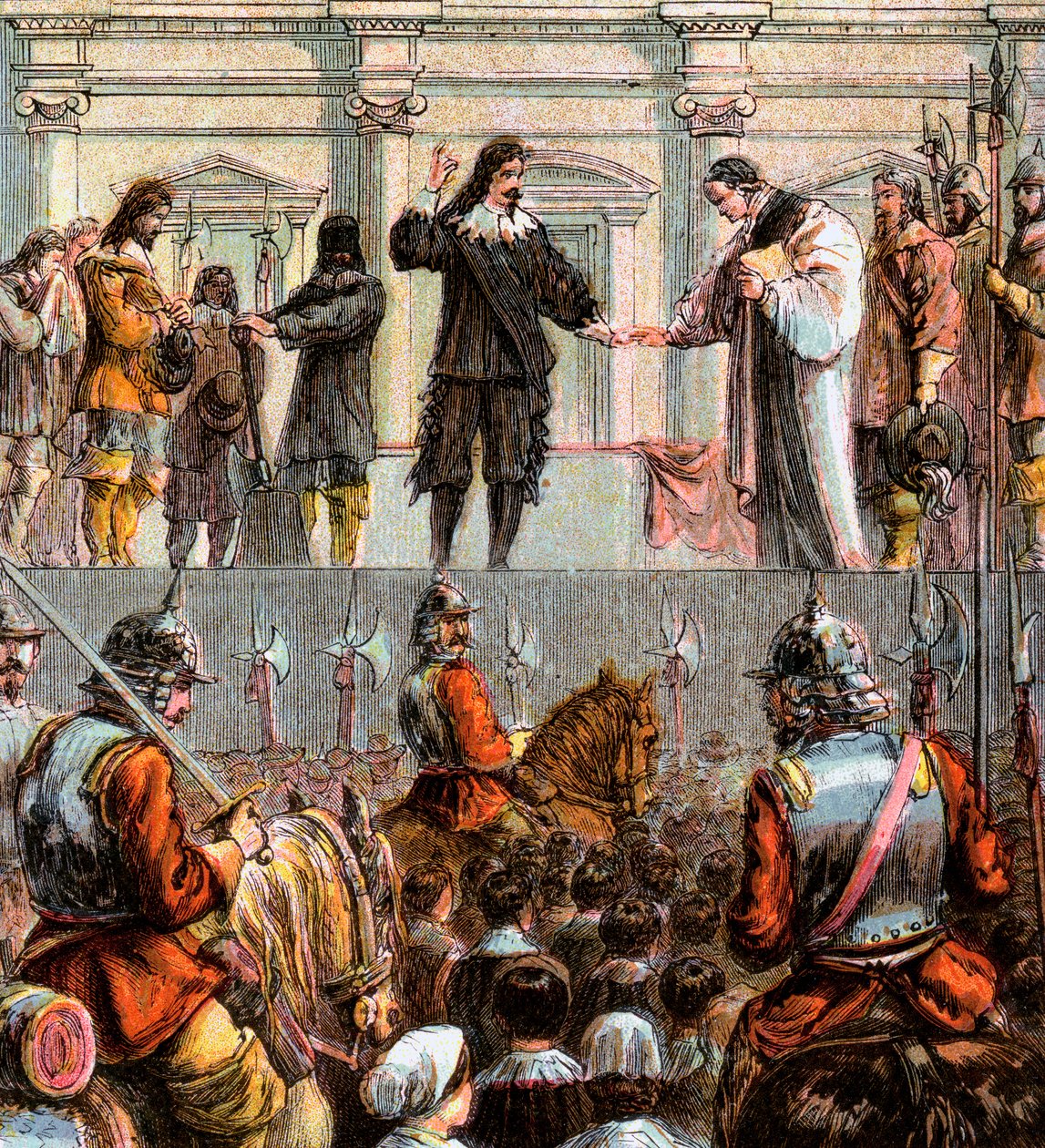 查理一世的死刑，1649年，c1850 作者 不明